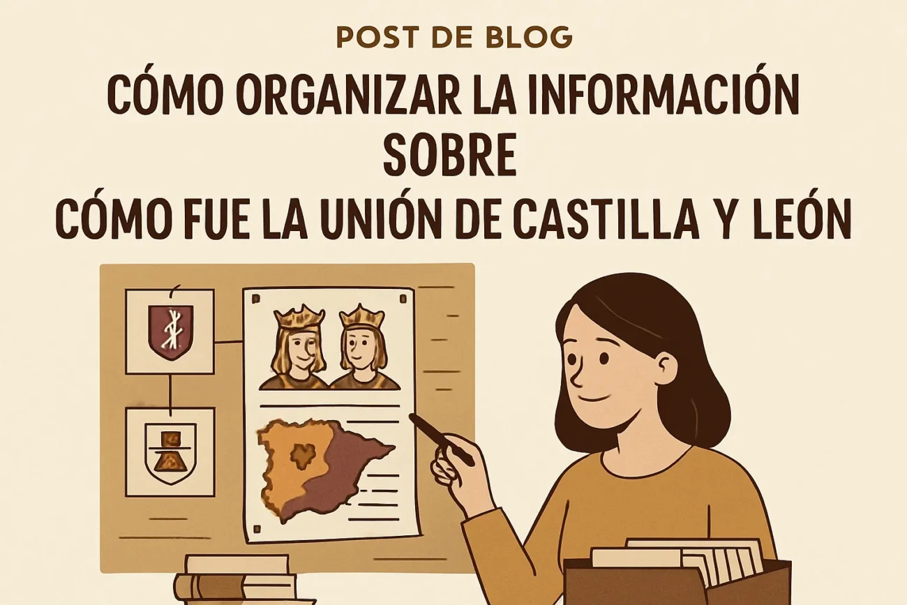cómo organizar la información sobre Cómo fue la unión de Castilla y León