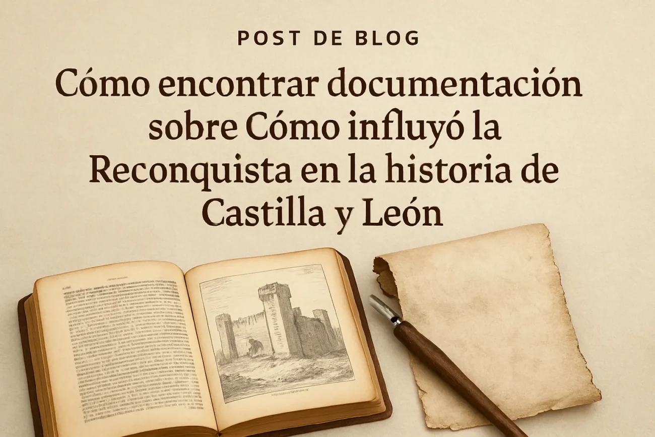 cómo encontrar documentación sobre Cómo influyó la Reconquista en la historia de Castilla y León