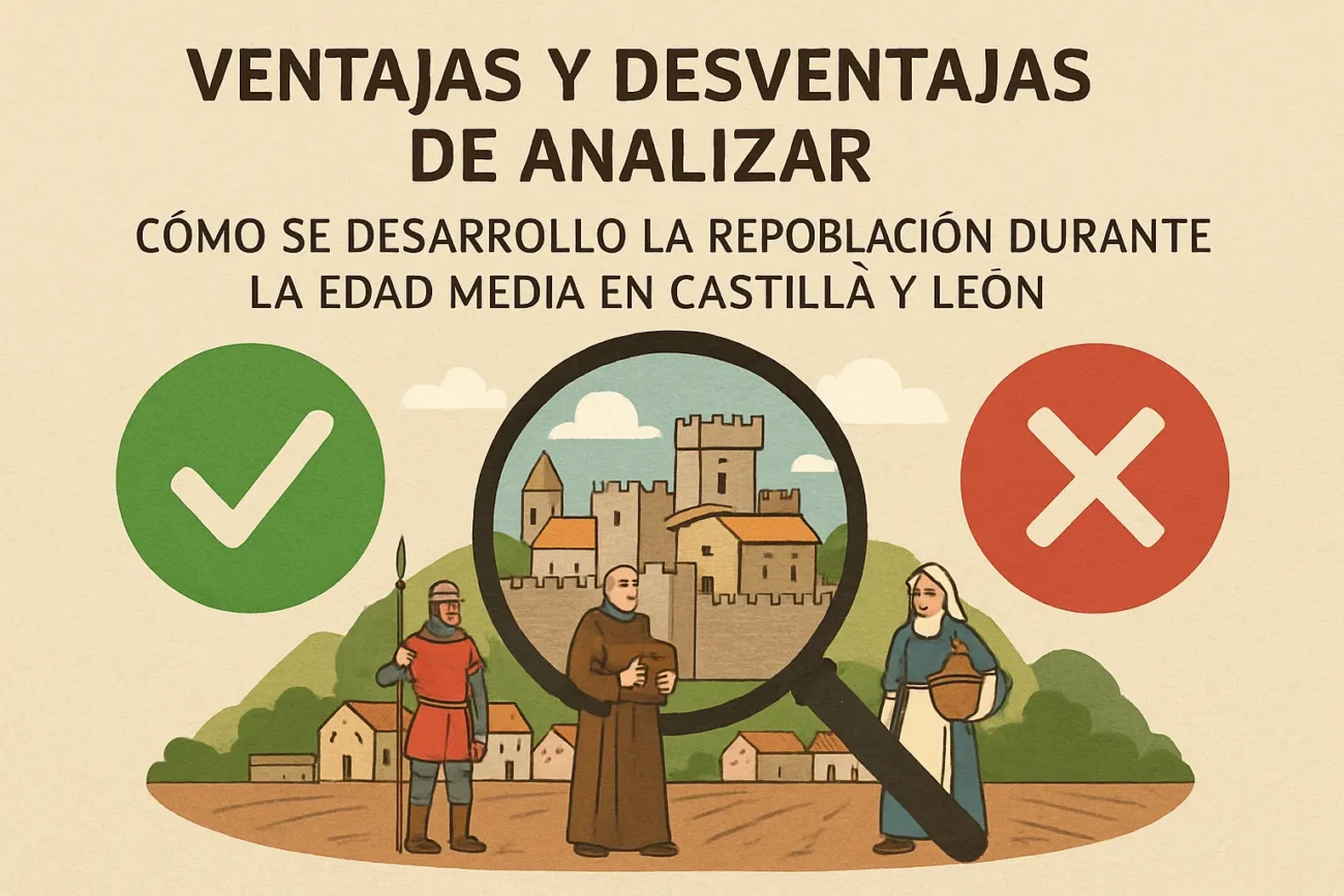 ventajas y desventajas de analizar Cómo se desarrolló la repoblación durante la Edad Media en Castilla y León