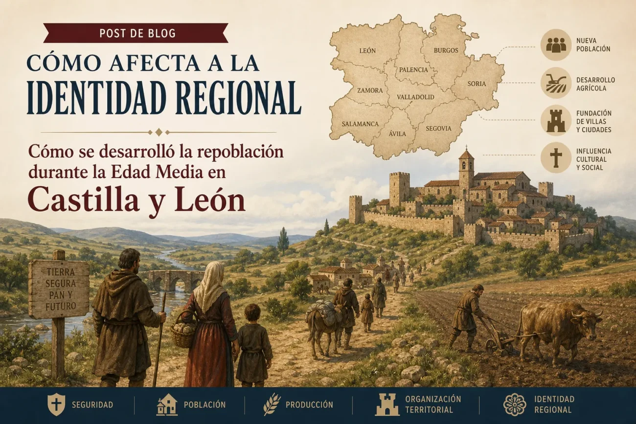 cómo afecta a la identidad regional Cómo se desarrolló la repoblación durante la Edad Media en Castilla y León