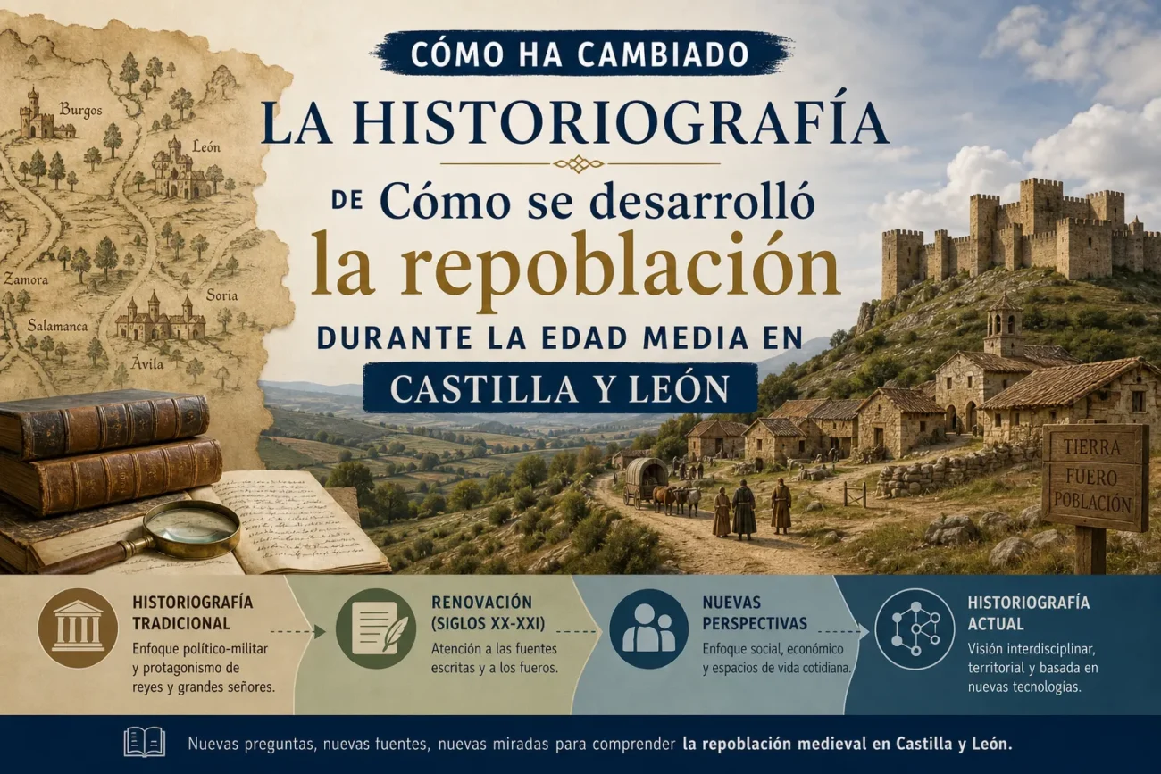 cómo ha cambiado la historiografía de Cómo se desarrolló la repoblación durante la Edad Media en Castilla y León