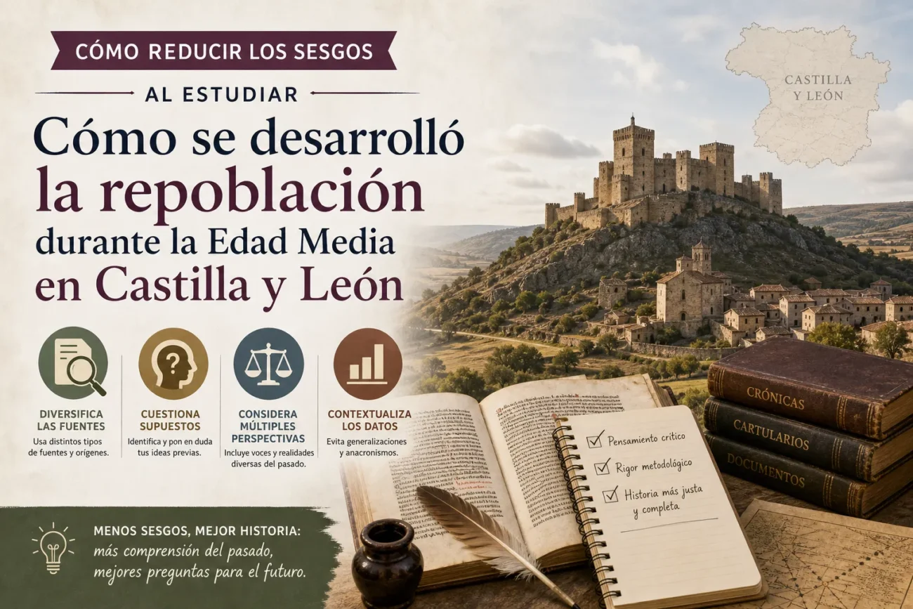 cómo reducir los sesgos al estudiar Cómo se desarrolló la repoblación durante la Edad Media en Castilla y León