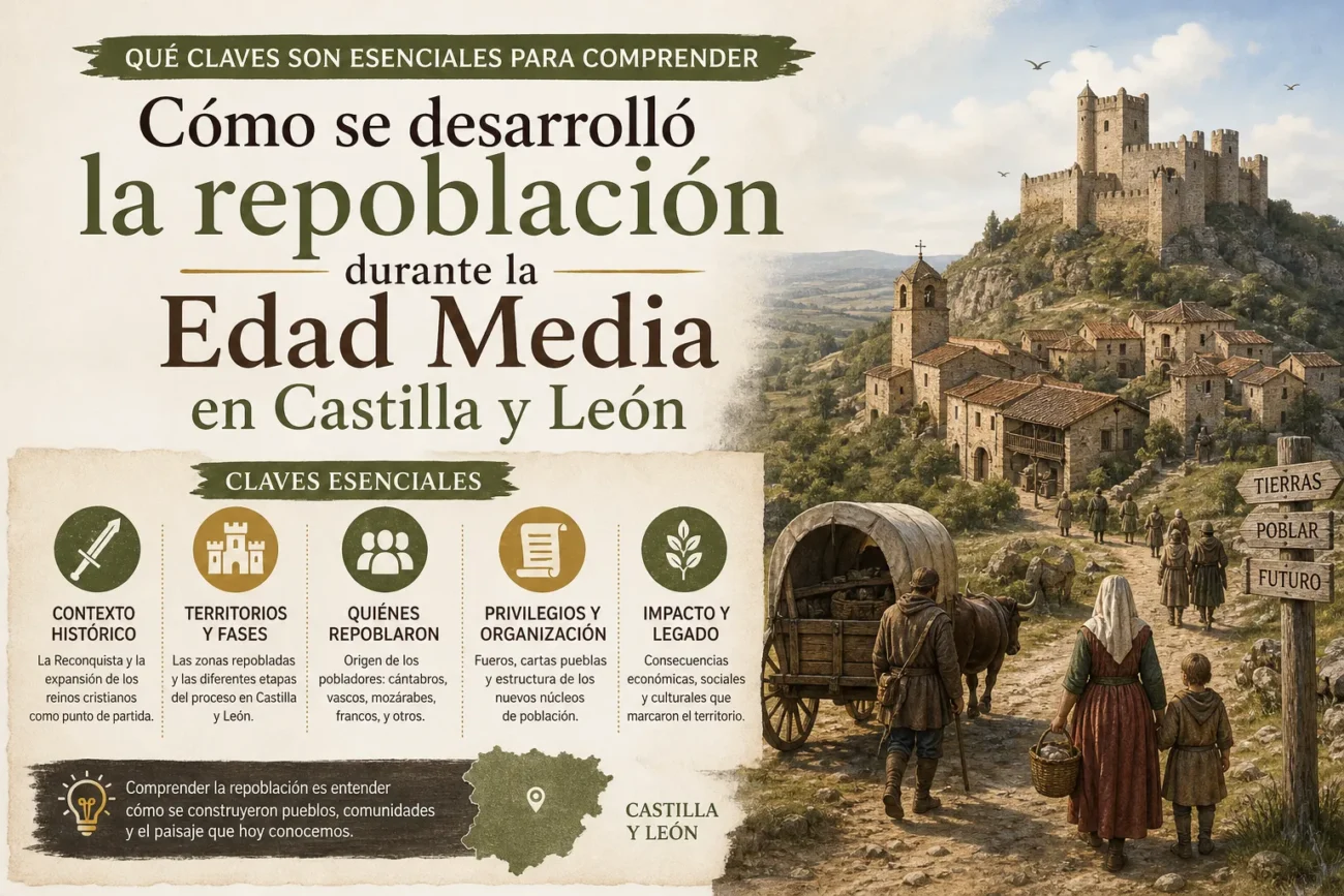 qué claves son esenciales para comprender Cómo se desarrolló la repoblación durante la Edad Media en Castilla y León