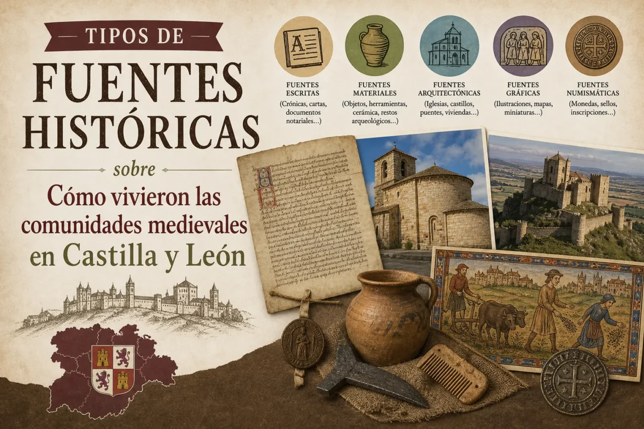 tipos-de-fuentes-historicas-sobre-Como-vivieron-las-comunidades-medievales-en-Castilla-y-Leon - León Digital tipos de fuentes históricas sobre Cómo vivieron las comunidades medievales en Castilla y León